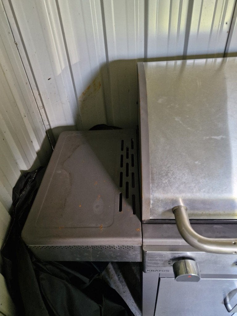 gasbbq met gasfles, Tuin en Terras, Ophalen, Gebruikt, Zie foto