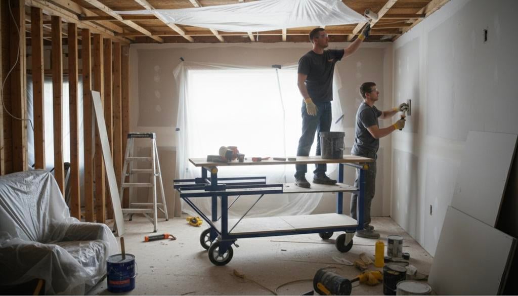 Multifunctionele kamersteiger Rolsteiger., Doe-het-zelf en Bouw, Steigers, Zo goed als nieuw, Rolsteiger of Kamersteiger, 2 tot 5 meter