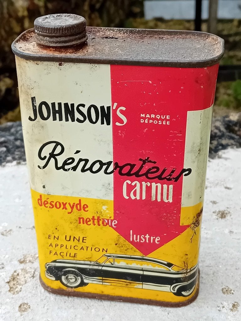 entretien en étain vintage pour carrosserie CARNU, Collections, Enlèvement ou Envoi, Utilisé