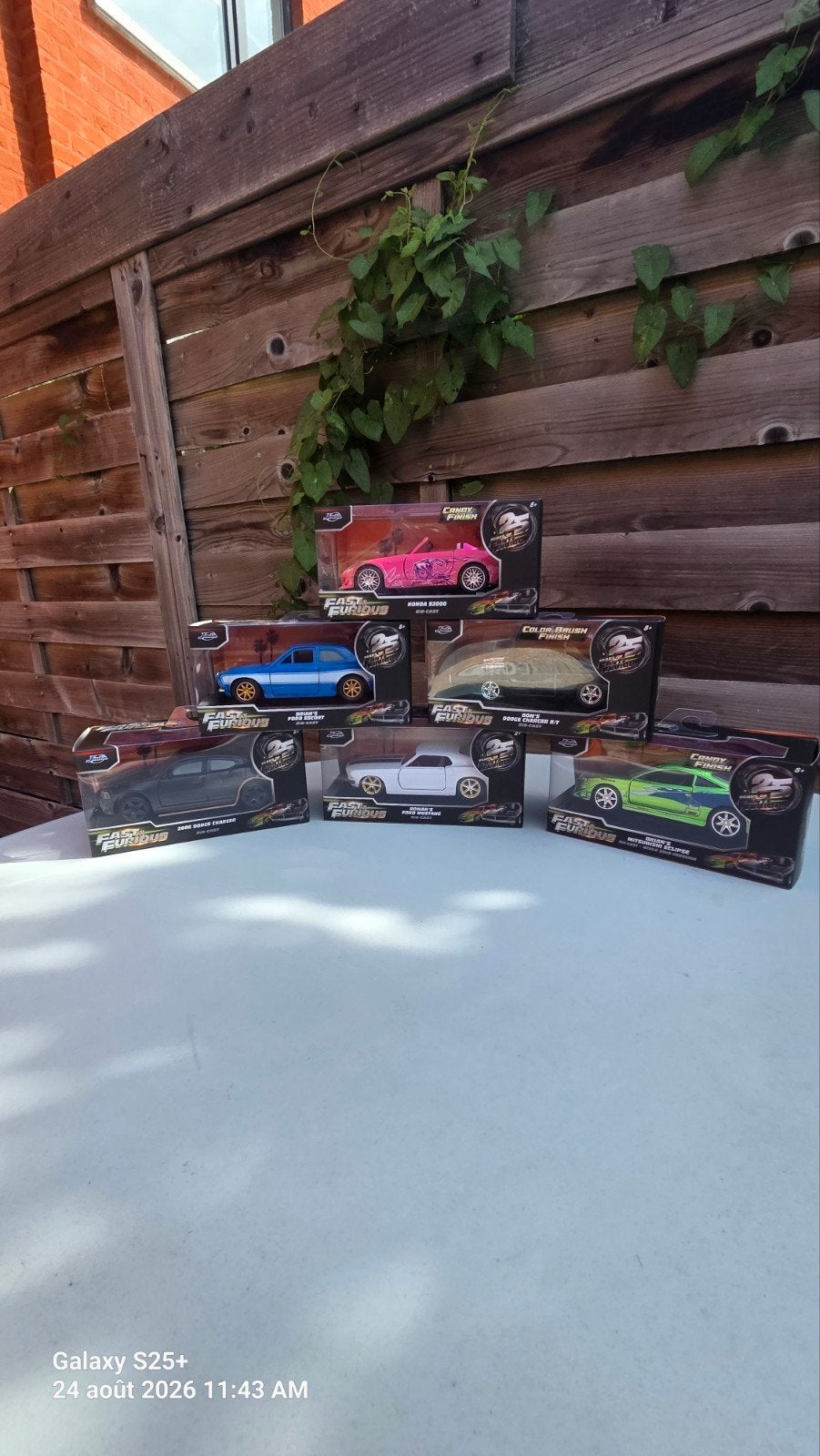 Lot 6 voitures Fast & Furious Jada 25 Years – Die-Cast – Col, Collections, Enlèvement, Neuf