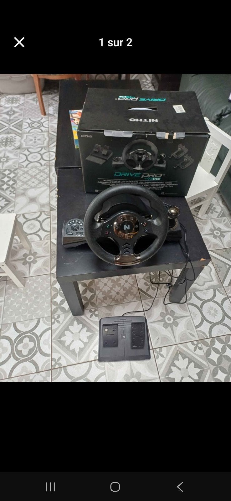 volant play station, Consoles de jeu & Jeux vidéo, Enlèvement, Utilisé