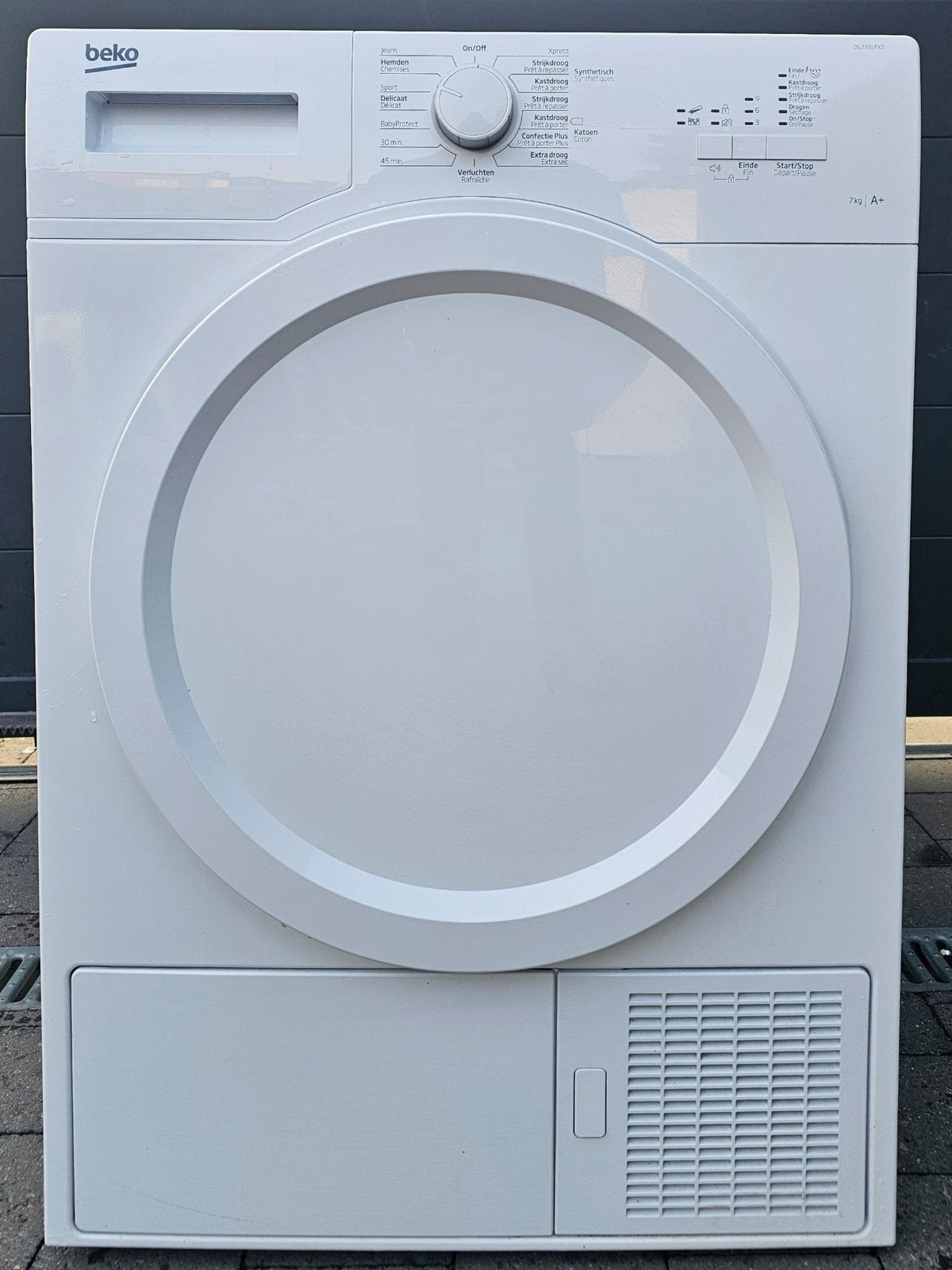 Beko A+ 7kg warmtepomp condens droger, Elektronische apparatuur, Ophalen, Zo goed als nieuw, Condens