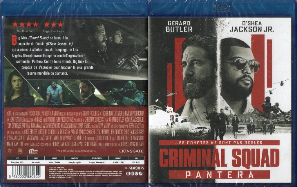criminal squad pantera (blu-ray) neuf, CD & DVD, Blu-ray, Enlèvement ou Envoi, Neuf, dans son emballage, Action