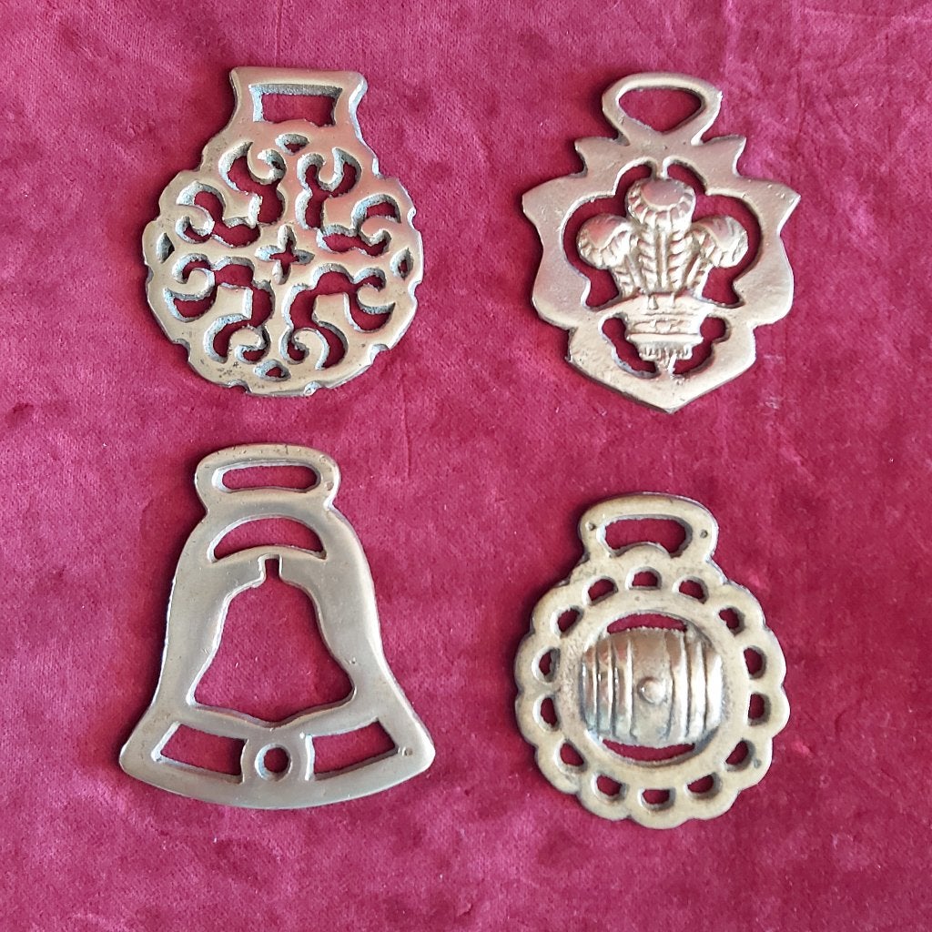 Horse brass -koperen paardentuig versiering vintage per stuk, Antiek en Kunst, Ophalen of Verzenden, Koper