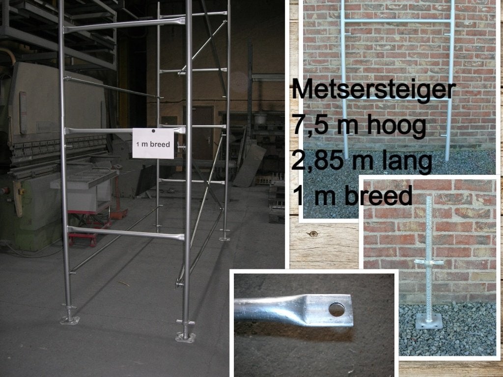 NIEUWE metsersteiger 7,5 m H x 2,85 m L x 1 m B - stellingen, Bricolage & Construction, Bricolage & Rénovation Autre, Enlèvement