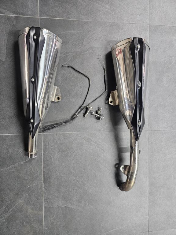 Kawasaki Z1000 uitlaatdempers z 1000 2007 - 2009, Motoren, Gebruikt, Ophalen of Verzenden