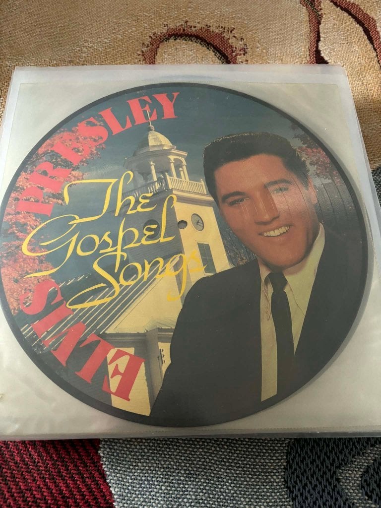 Elvis picture disc lp, The gospel songs. slechts 10 euro., Cd's en Dvd's, Vinyl | Rock, Picture disc, Ophalen of Verzenden, Zo goed als nieuw