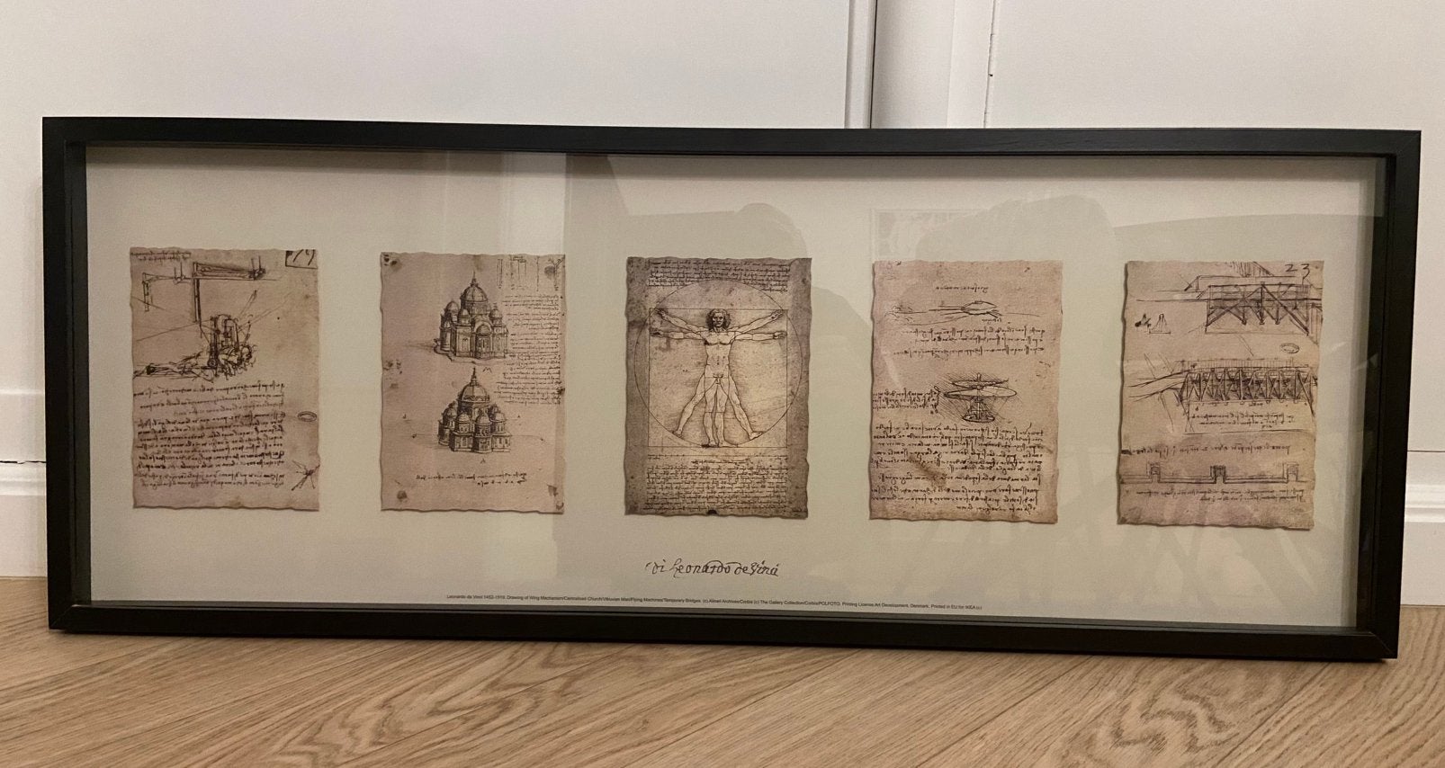 Leonardo Da Vinci kader, Huis en Inrichting, Woonaccessoires | Lijsten, Ophalen, Zo goed als nieuw