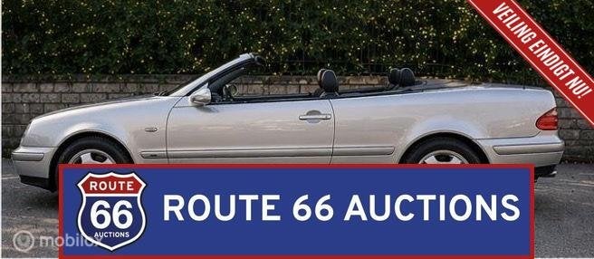 Mercedes-Benz CLK 320 Cabriolet | 1999 | Route 66 Auctions, Zwart, Mercedes-Benz, Bedrijf, Handgeschakeld