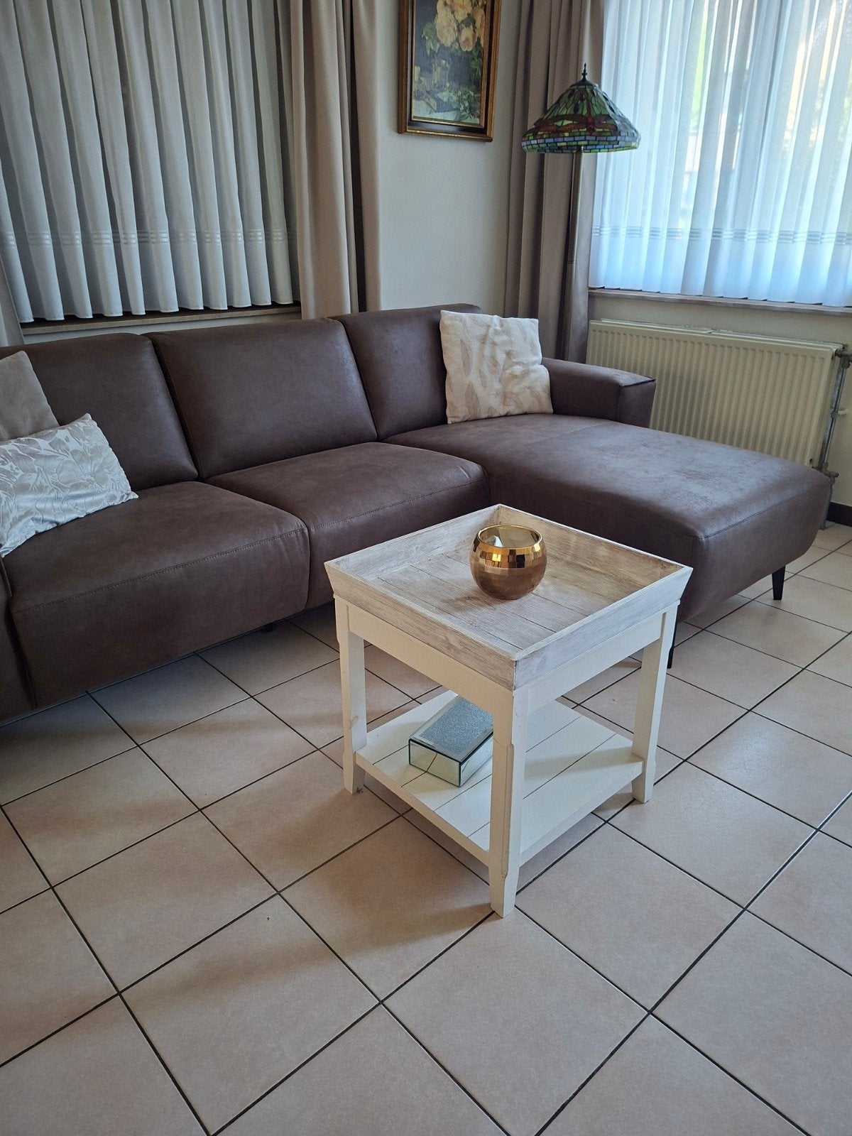 Landelijke tafel of bijzettafel 50 op 50 H55, Ophalen