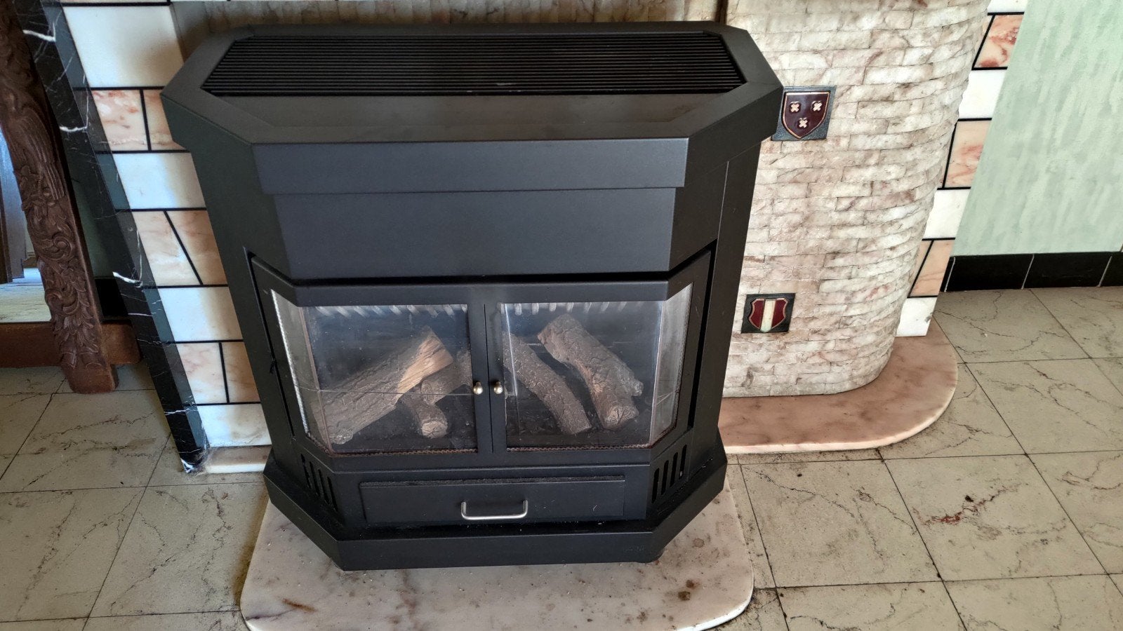 Wellstraler A108R HR gaskachel, Maison & Meubles, Cheminées, Utilisé, Cheminée au gaz, Enlèvement