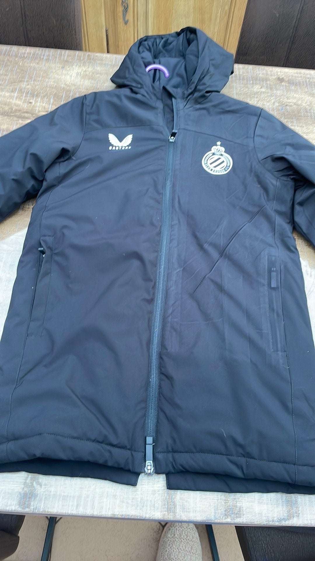 Zwarte nieuwe club brugge winterjas, Ophalen of Verzenden, Zo goed als nieuw