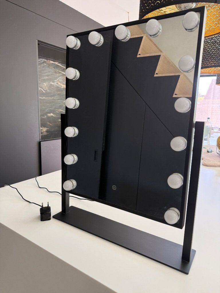 Spiegel make up met lichtjes, Huis en Inrichting, Woonaccessoires | Spiegels, Ophalen, Minder dan 50 cm, Zo goed als nieuw, Minder dan 100 cm