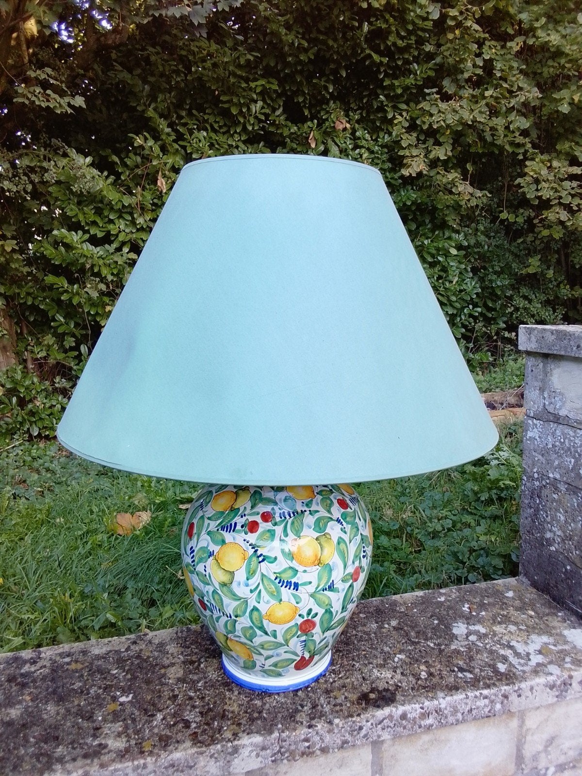 grande lampe de table 30 cm par 40 montée avec Abat jour, Maison & Meubles, Neuf, Céramique, Enlèvement, E27 (grand)