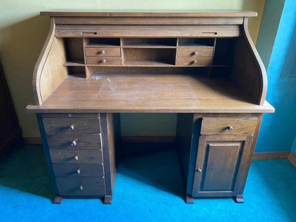 Bureau du secrétaire - bureau à volets, Maison & Meubles, Armoires | Secrétaires, Utilisé, Enlèvement