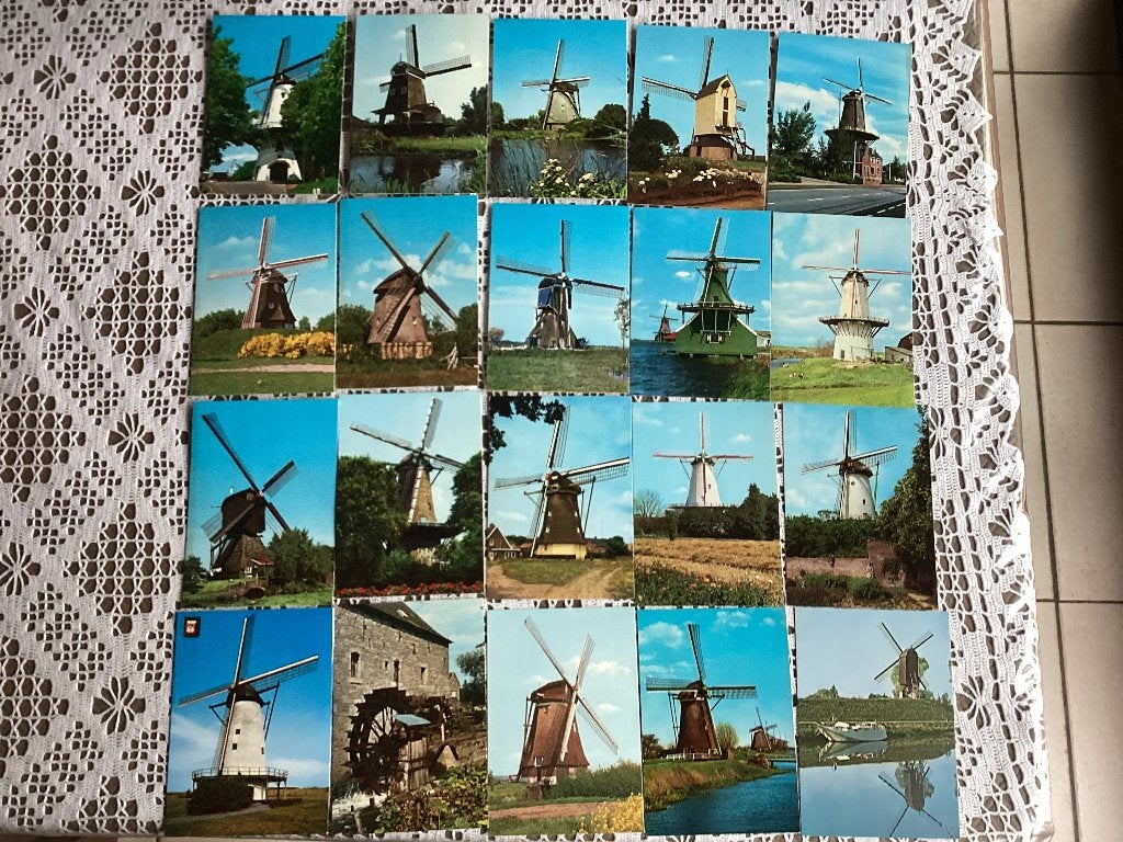 96 prenten postkaarten  allemaal Molens, Verzamelen, Ophalen of Verzenden, Ongelopen