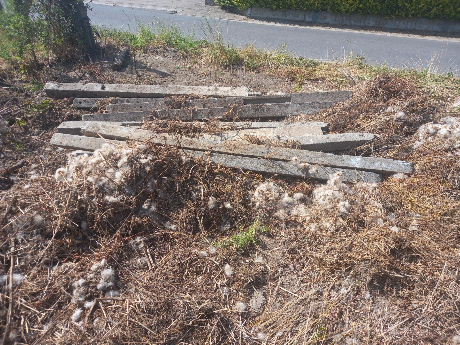 Betonpalen, Ophalen