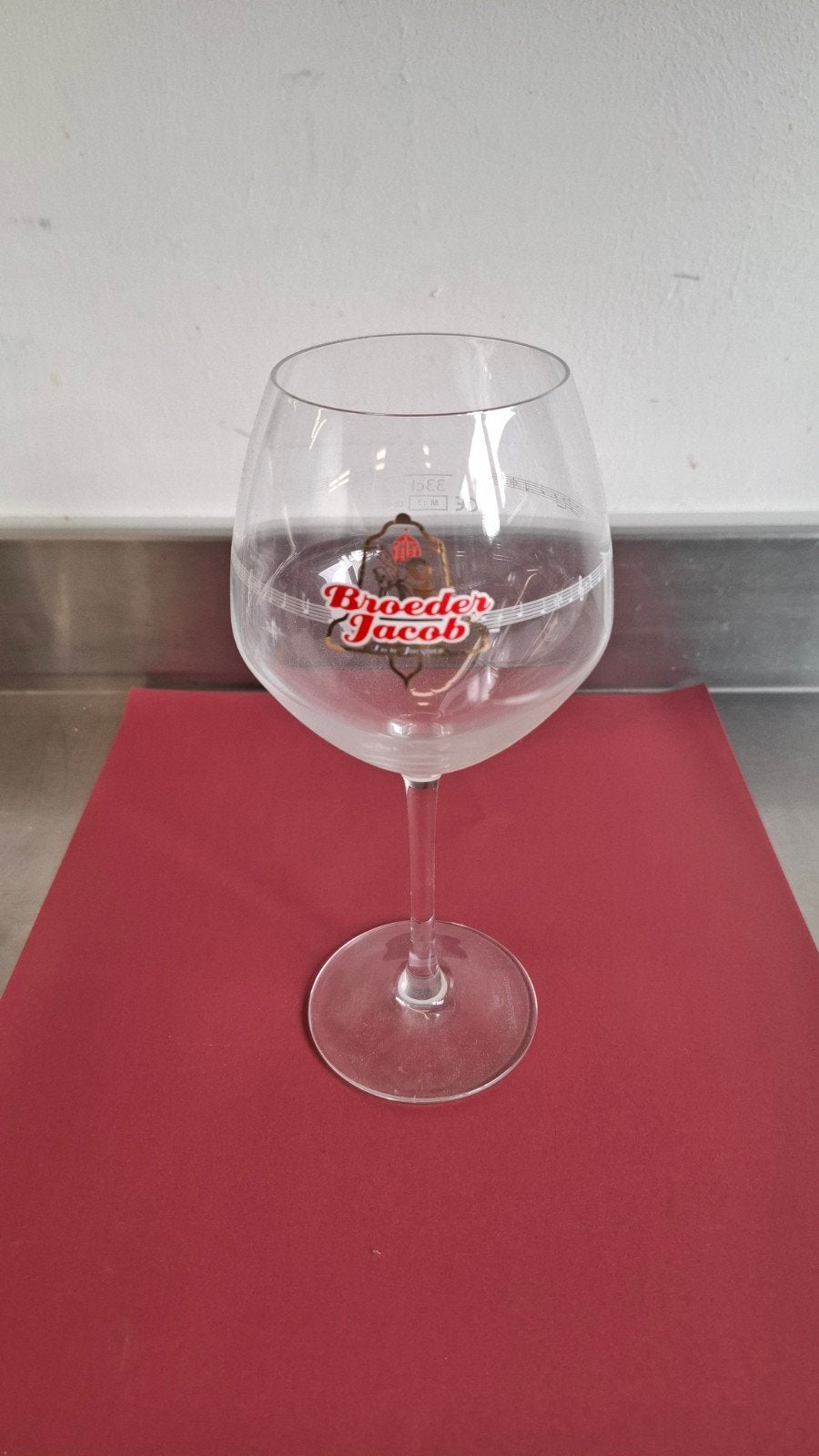 bierglas broeder Jacob 12 stuks, Verzamelen, Ophalen, Zo goed als nieuw, Glas of Glazen, Overige merken