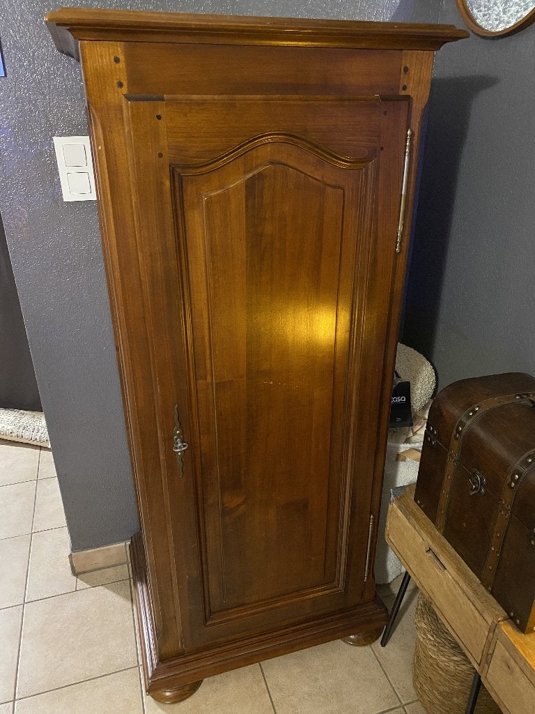 Bonnetière rustique en bois massif – 4 étagères, Maison & Meubles, Avec porte(s), 25 à 50 cm, Utilisé, 50 à 100 cm