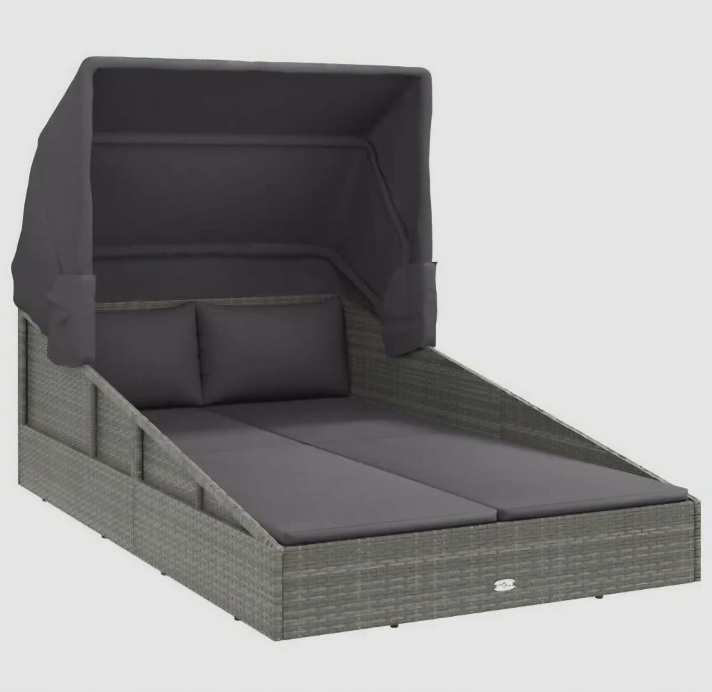 2 persoons Ligbed met inklapbaar dak //  Nieuw in de doos //, Tuin en Terras, Ophalen, Nieuw, 2 zitplaatsen