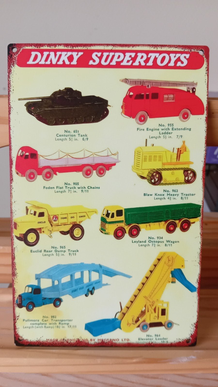 dinky supertoys hout 19 op 12 cm, Minder dan 50 cm, Nieuw, Ophalen of Verzenden, Foto of Poster