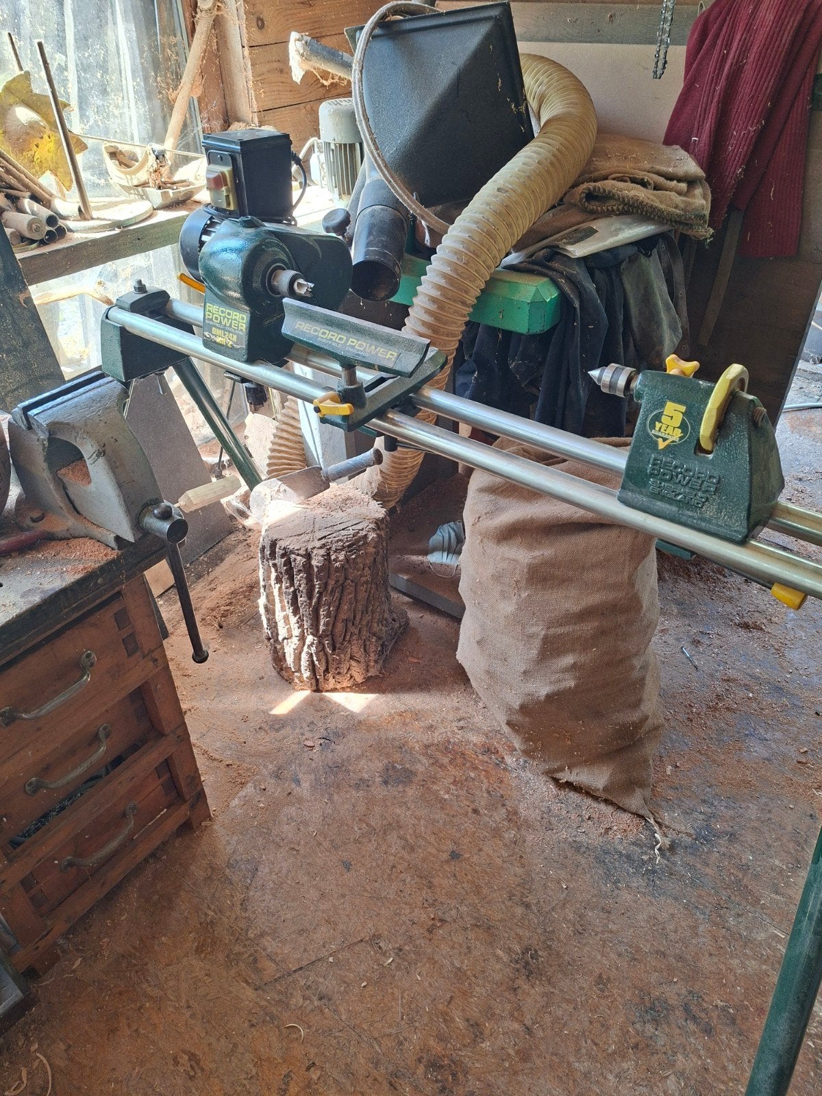 tour à bois Record power, Doe-het-zelf en Bouw, Ophalen, Houtdraaibank