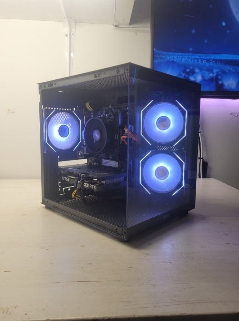 GAME PC/RTX 4060 TI/RYZEN 5 5500/16GB/1,25TB/ ''NIEUW'' /, Computers en Software, Custom Gaming Pc, Zo goed als nieuw, Gaming