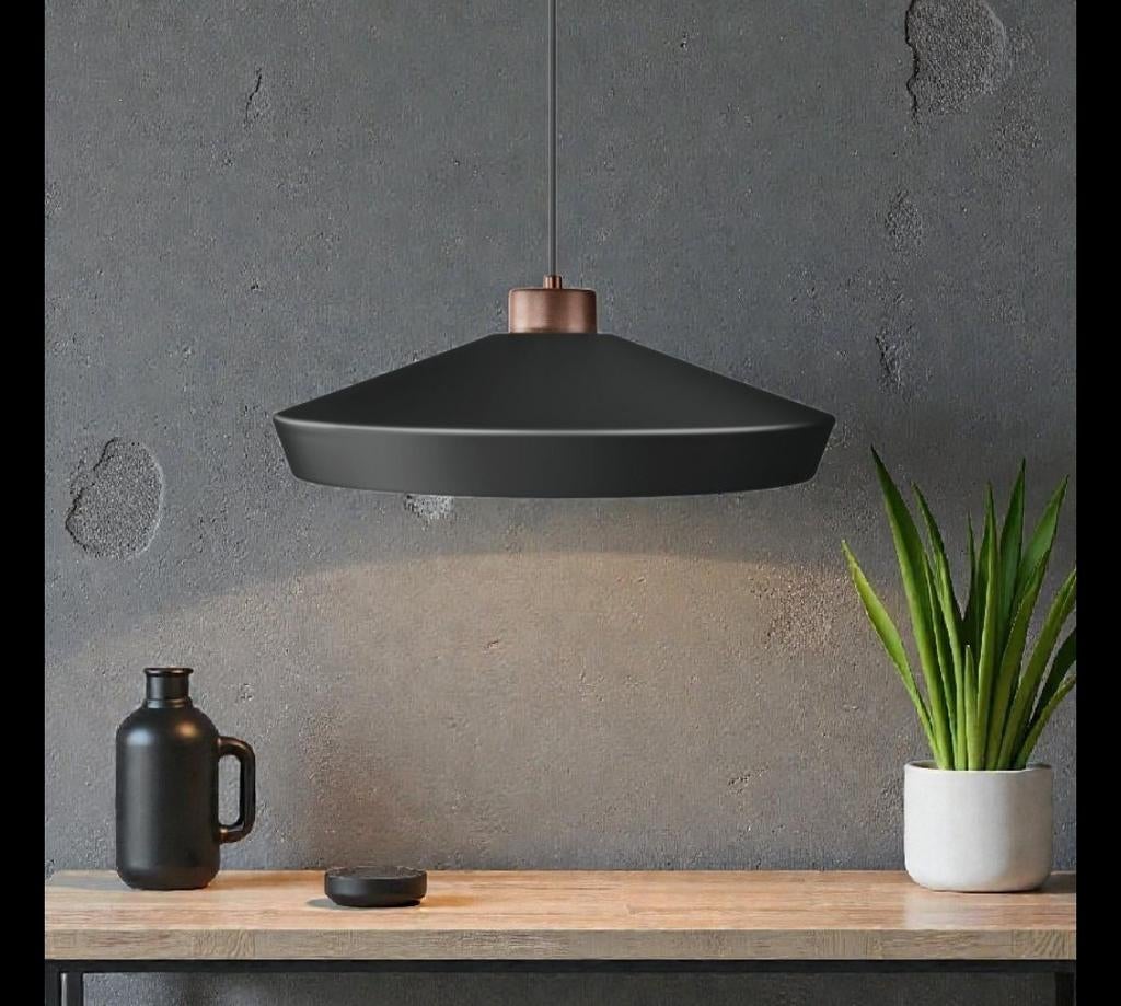 Herstal Edge 500 hanglamp zwart – nieuw - originele doos, Nieuw, Ophalen of Verzenden, Elegant design met functionaliteit, Metaal