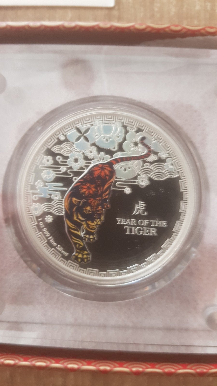 Lunar Year  of the Tiger  2022  1 oz limited edition., Ophalen of Verzenden, Zilver