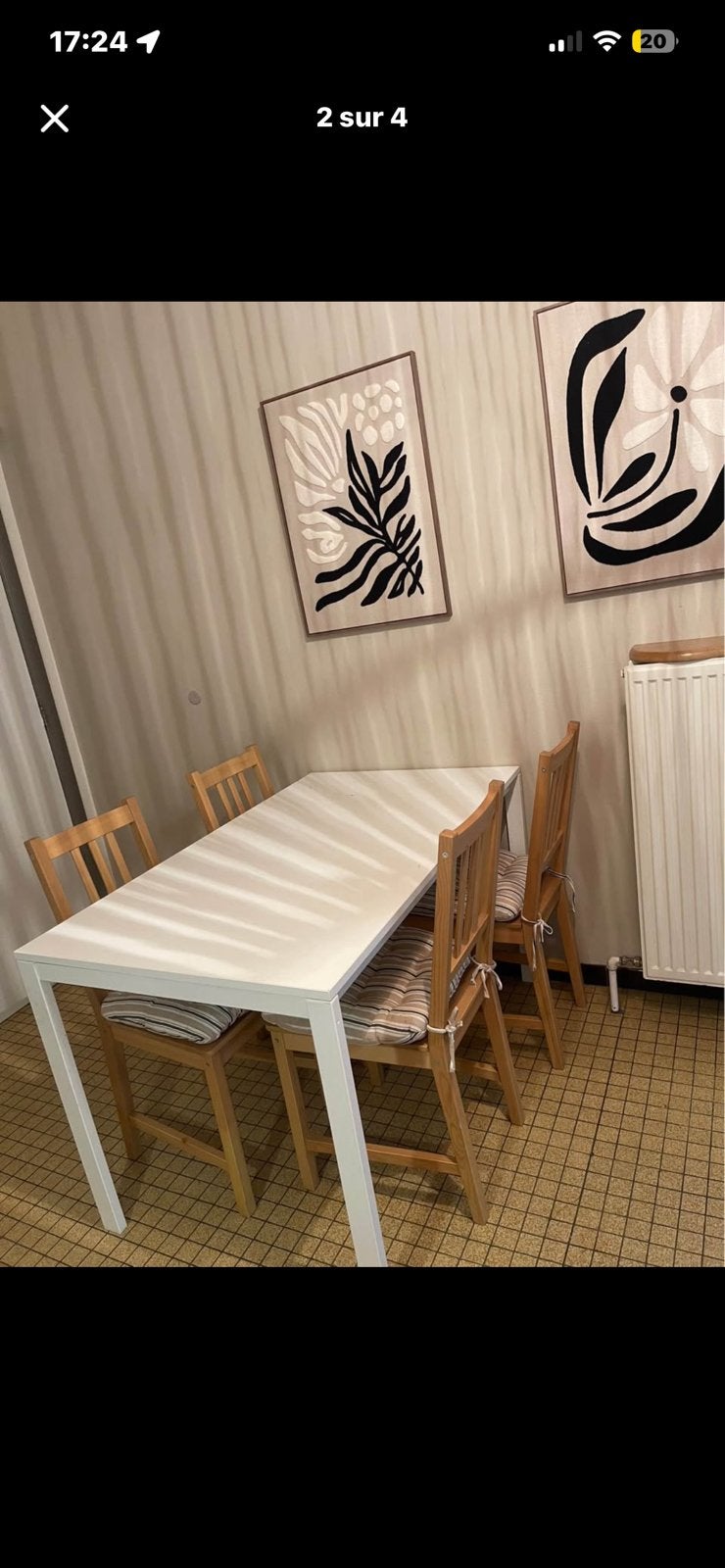 Salle a manger, Maison & Meubles, Enlèvement, Comme neuf, 4 à 6 chaises