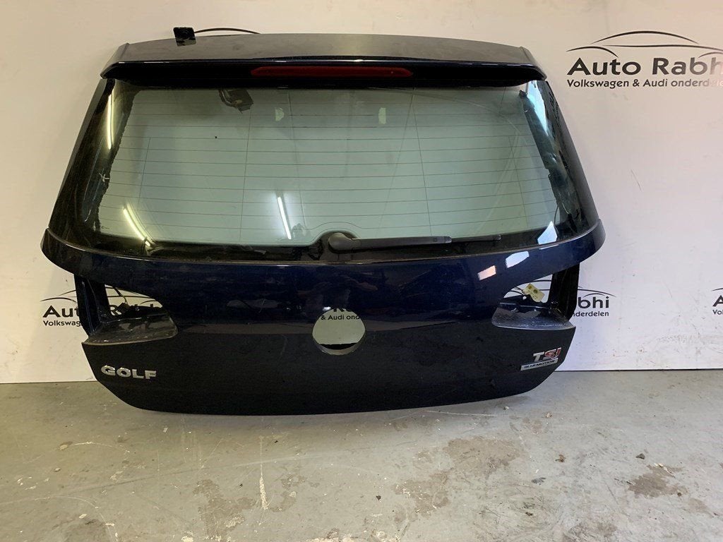 VW Golf 7 achterklep donker blauw, -, Haillon arrière, Utilisé, -