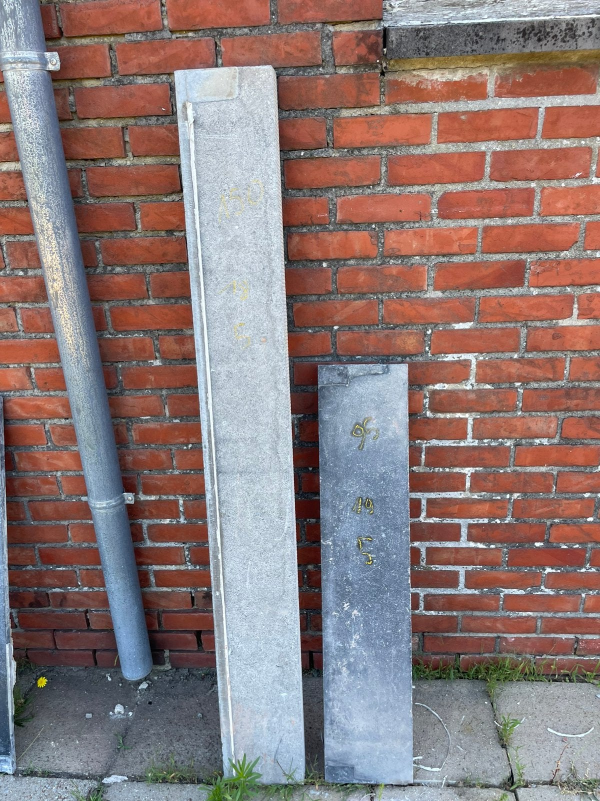 Dorpels blauwe steen, Ophalen, Gebruikt
