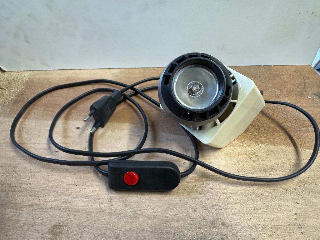 Dising lamp, Ophalen, Gebruikt, Metaal, Jaren 70