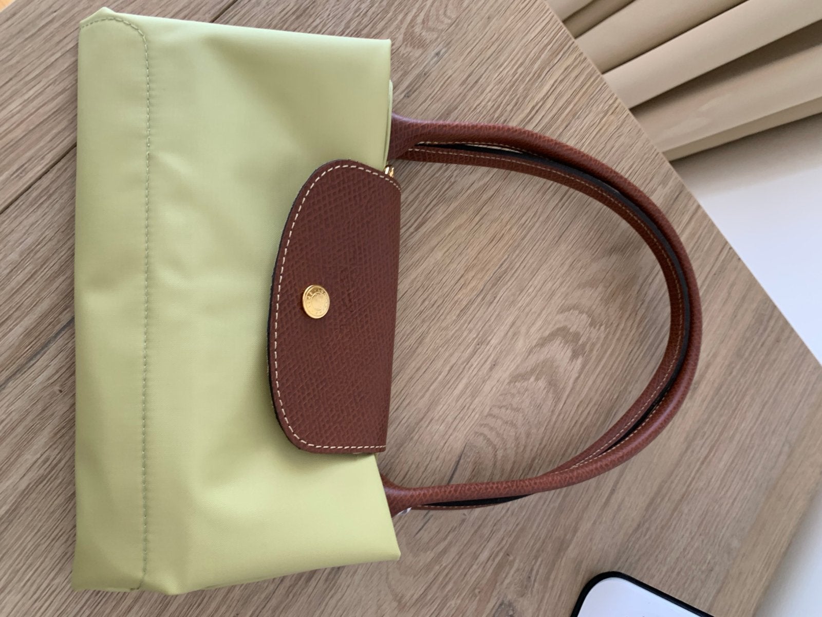 Sac à main Le Pliage Longchamp taille M pistache, Enlèvement, Neuf, Autres couleurs, Sac à main