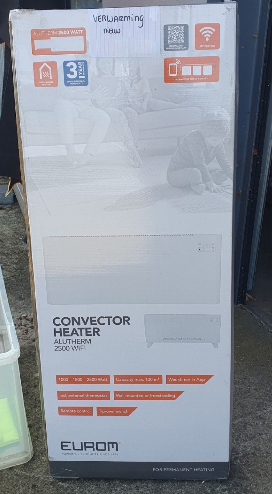 convector verwarming kachel nieuw in doos, Doe-het-zelf en Bouw, 30 tot 80 cm, Nieuw, 60 tot 150 cm, 800 watt of meer