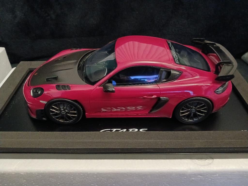 Porsche 718 GT4 RS 1/18 Spark, Hobby en Vrije tijd, Modelauto's | 1:18, Ophalen of Verzenden, Zo goed als nieuw, Auto