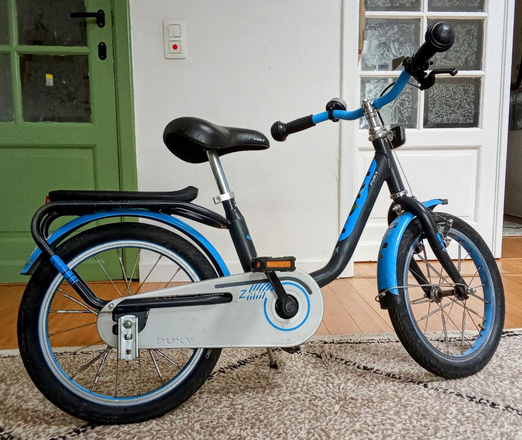 Kinderfiets PUKY 16 inch blauw, Fietsen en Brommers, Fietsen | Kinderfietsjes, Ophalen, Zijwieltjes, Puky, Trommelrem