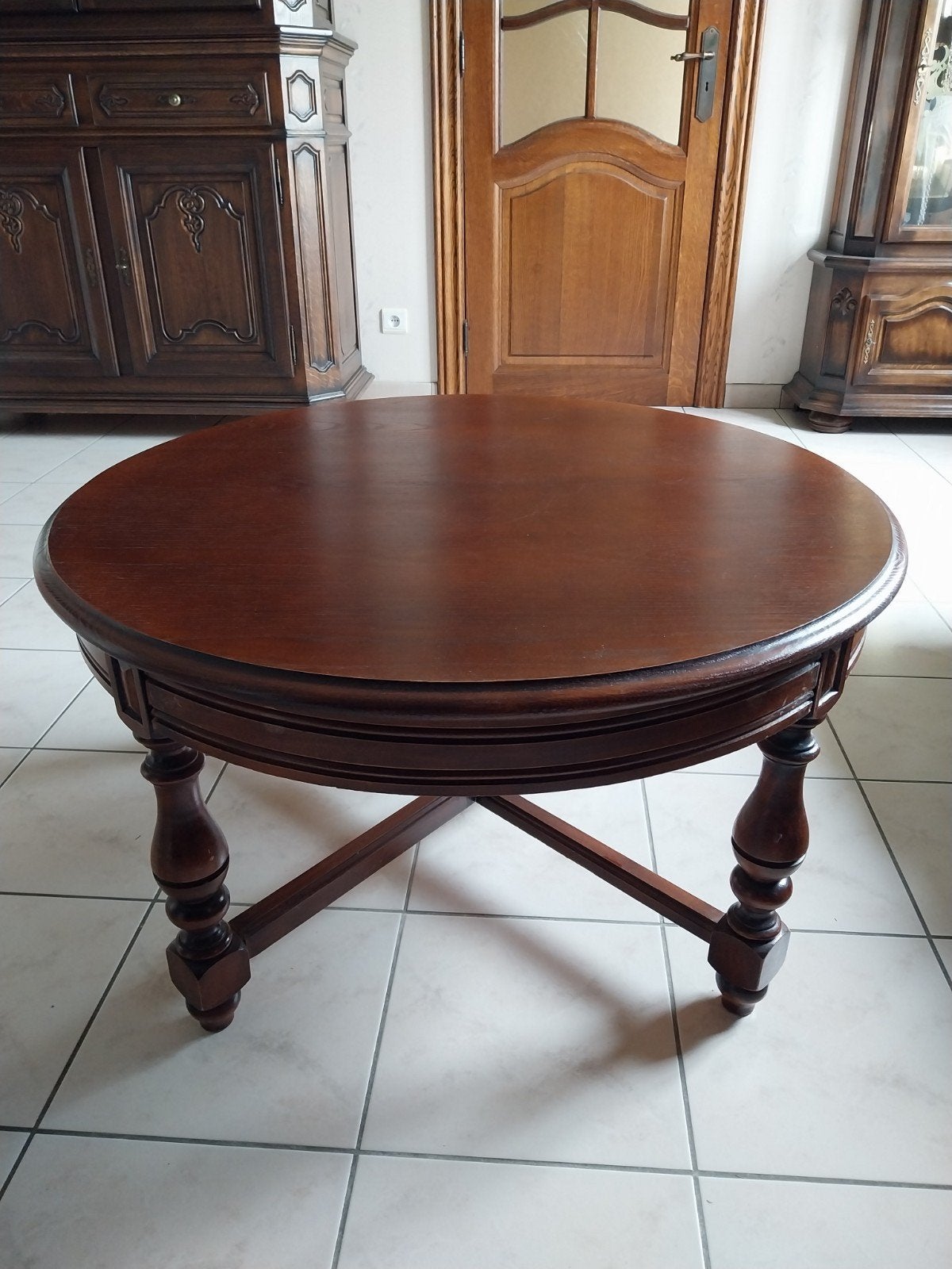 Salontafel, Huis en Inrichting, Tafels | Salontafels, Ophalen, Zo goed als nieuw, Rond