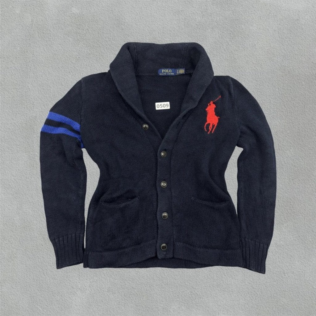 (509) Blauw Ralph Lauren Vest - S - Zeer goed, Zo goed als nieuw, Ralph Lauren, Maat 36 (S), Verzenden