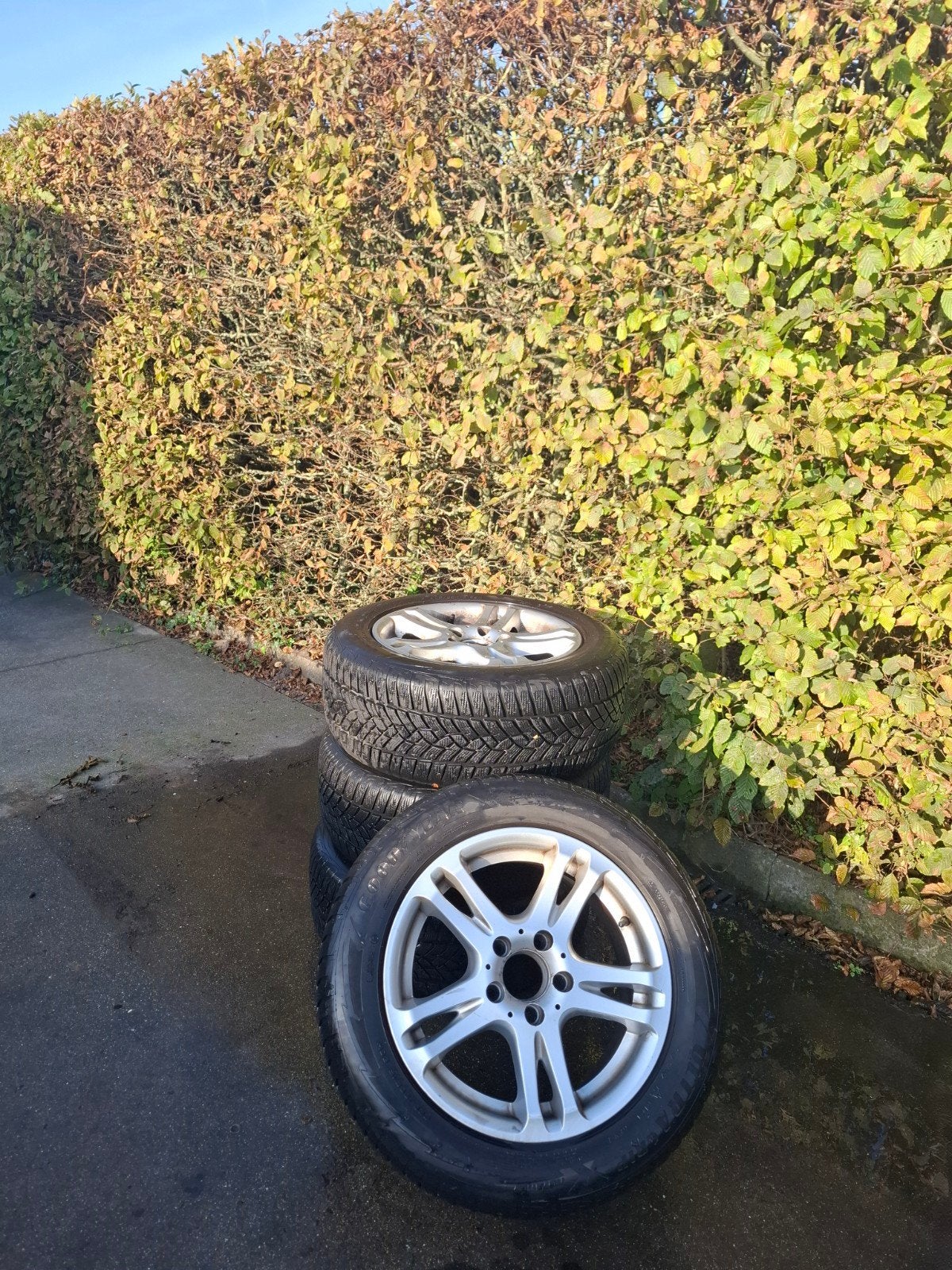 Mercedes velgen + banden, Auto-onderdelen, Ophalen, Gebruikt, 16 inch, Banden en Velgen