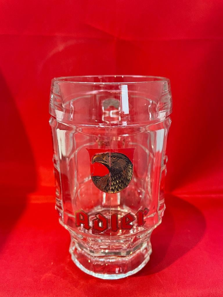 bierglas Adler Haacht, Verzamelen, Ophalen of Verzenden, Gebruikt, Bierglas