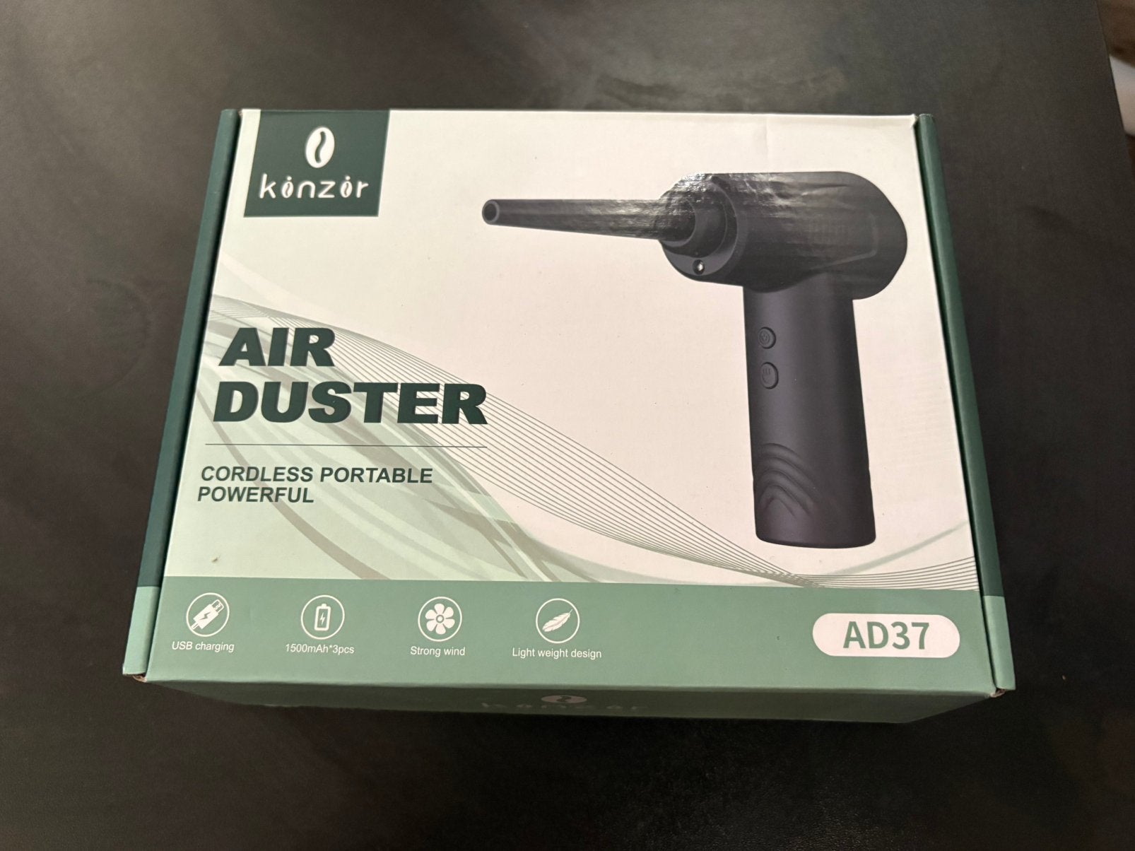 Souffleur d’air sans fil KonZor AD37 – rechargeable, Enlèvement