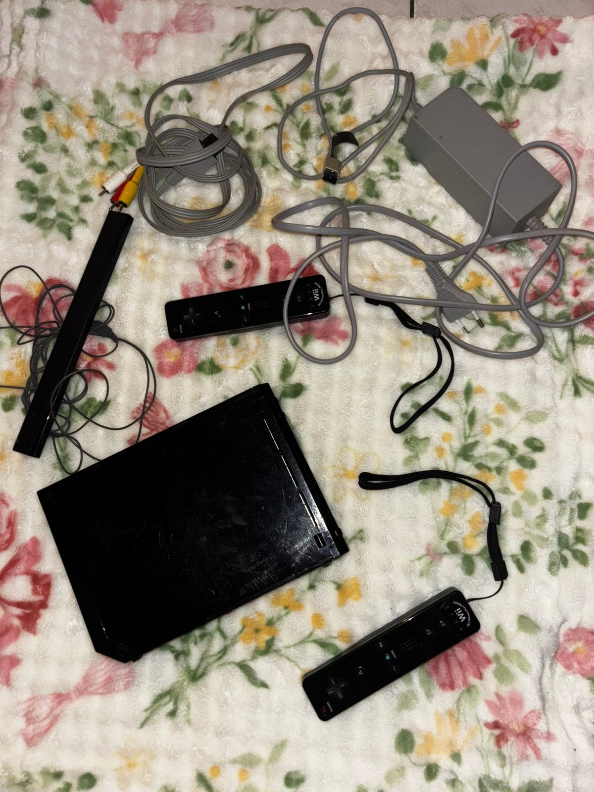 Pack console Nintendo Wii noire – Family Edition, Ophalen of Verzenden, Gebruikt, Met 2 controllers