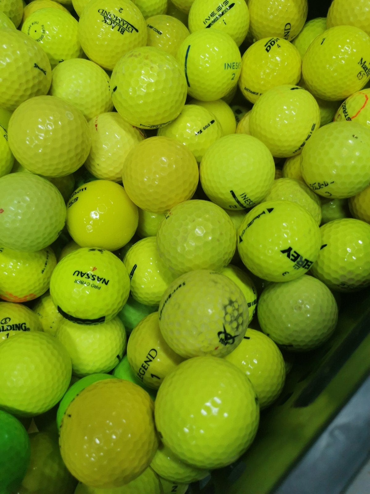 gele golfballen mix 100 stuks, Sport en Fitness, Ophalen of Verzenden