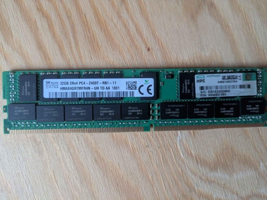 SK Hynix 32GB DDR4 ECC RDIMM Servergeheugen, DDR4-2400, 32 GB, Enlèvement ou Envoi, DDR4
