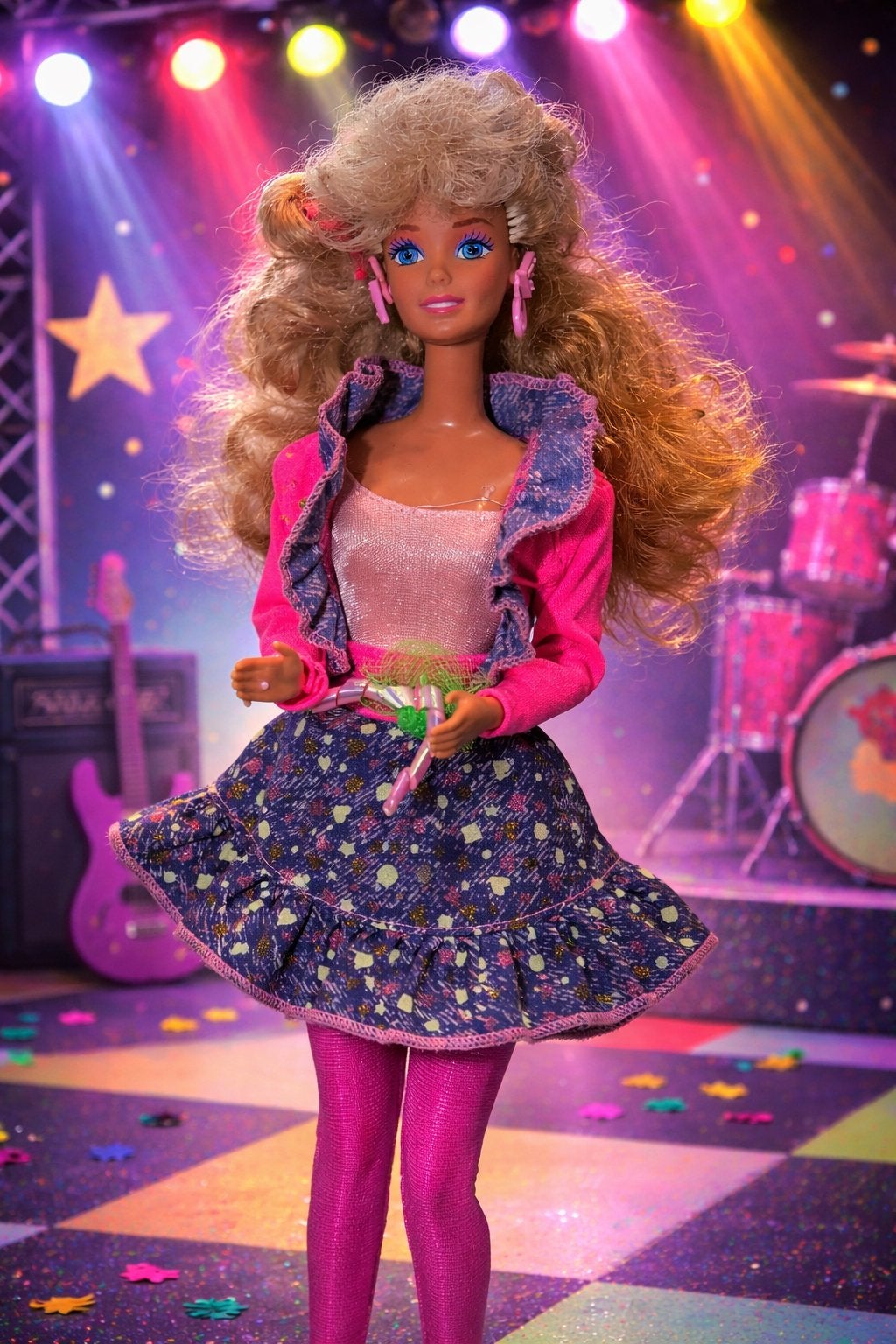Vintage Barbie Paint 'N Dazzle 1993 Mattel — veste rose, Enlèvement ou Envoi, Utilisé, Barbie