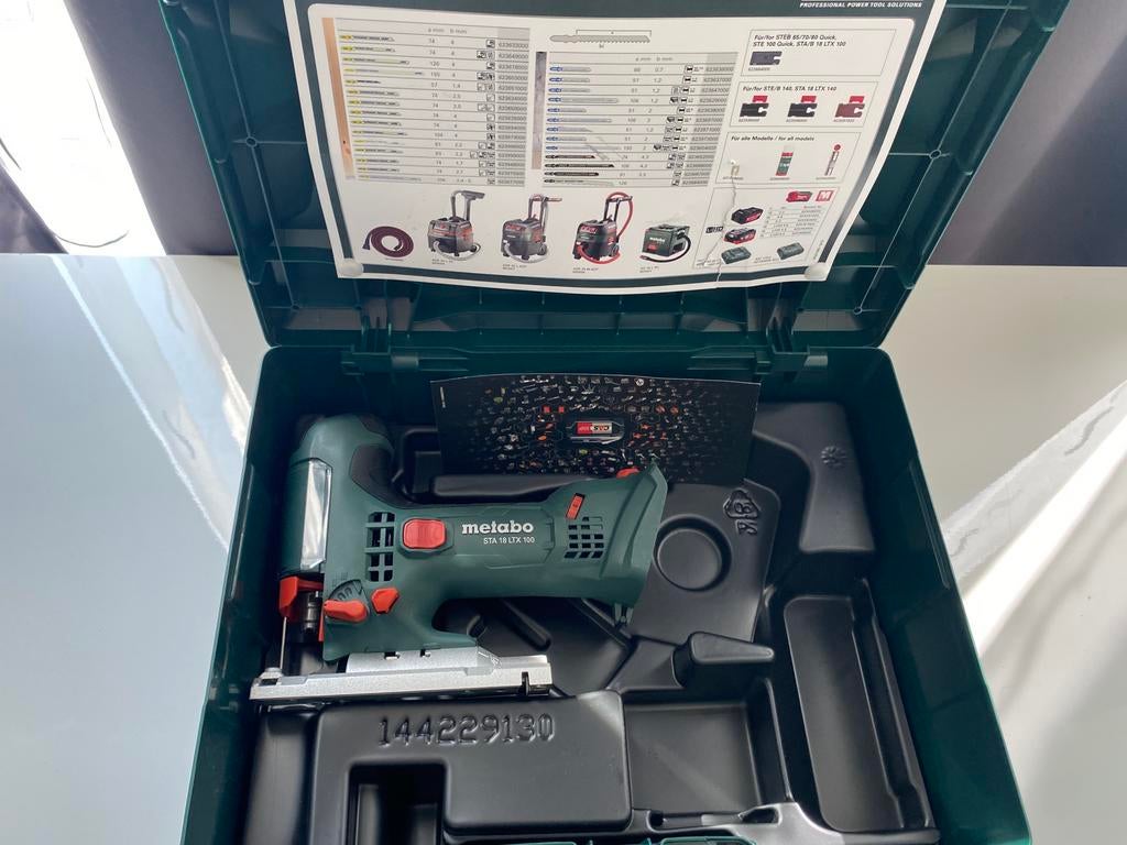 Metabo STA 18 LTX 100 accu decoupeerzaag Li-Ion zonder accu, Doe-het-zelf en Bouw, Ophalen, 600 watt of meer, Overige typen, Nieuw