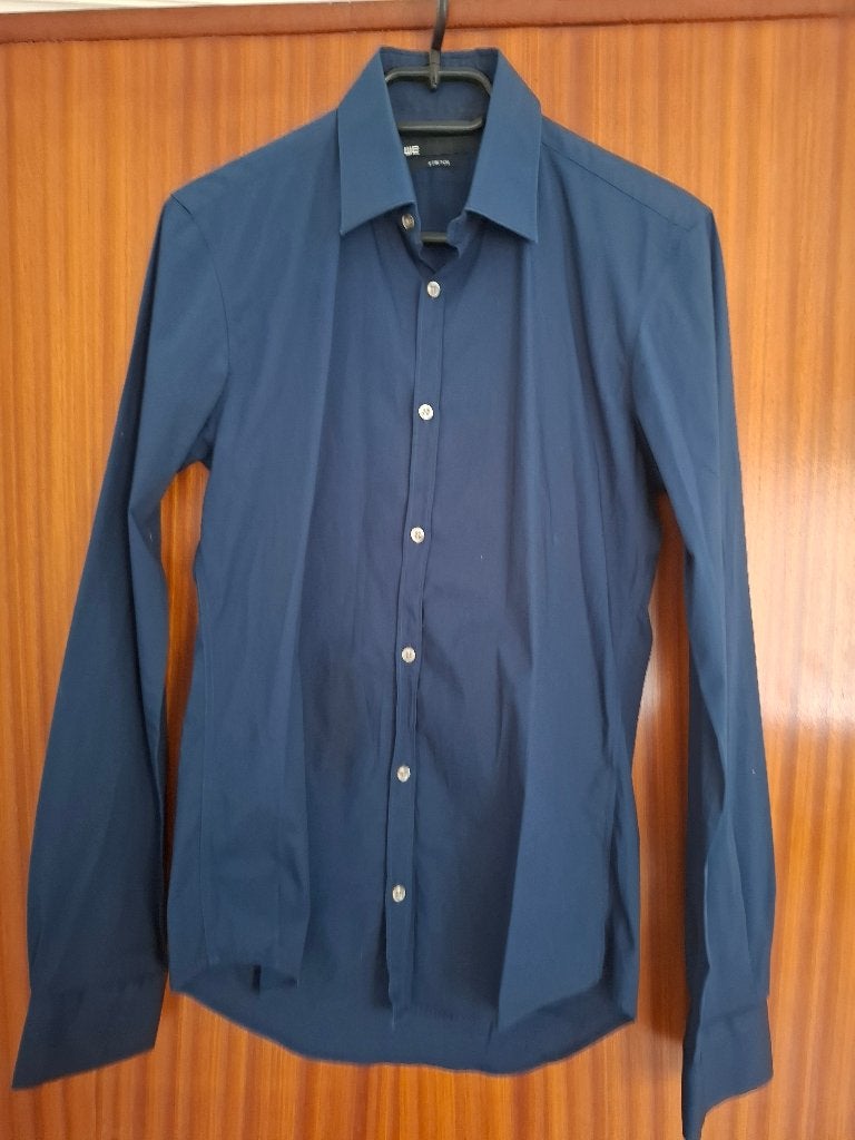 Mannenhemd WE small donkerblauw, Kleding | Heren, Ophalen, WE, Blauw, Halswijdte 38 (S) of kleiner