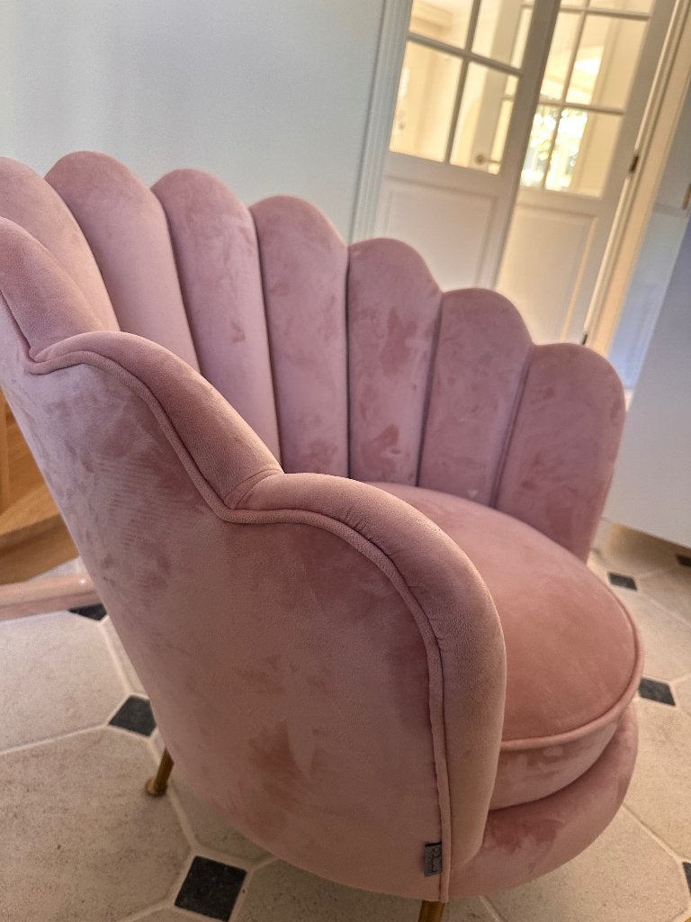 Fauteuil Rose Perla Richmond, Maison & Meubles, Enlèvement, Métal