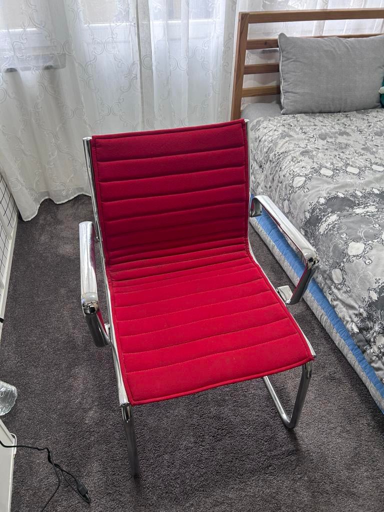 Lot de 4 chaises rouge, Enlèvement ou Envoi, Comme neuf, Rouge, Quatre